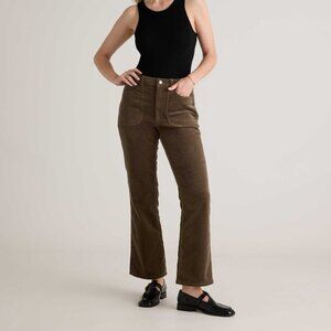 Quince Stretch Corduroy Flare Pants Seaweed 4